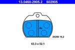 Brake Pad Set, disc brake ATE 13.0460-2905.2