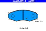 Brake Pad Set, disc brake ATE 13.0460-5881.2