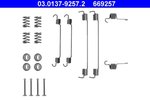 Accessory Kit, brake shoes ATE 03.0137-9257.2