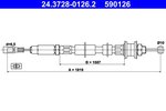 Cable Pull, clutch control ATE 24.3728-0126.2