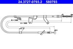 Cable Pull, parking brake ATE 24.3727-0793.2