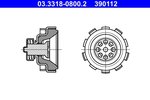 Repair Kit, brake master cylinder ATE 03.3318-0800.2