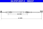 Cable Pull, parking brake ATE 24.3727-0237.2