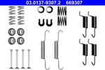 Accessory Kit, parking brake shoes ATE 03.0137-9307.2