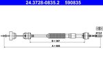 Cable Pull, clutch control ATE 24.3728-0835.2
