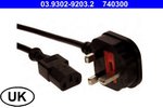 Power Cable, filling/bleeding unit (brake hydraulics) ATE 03.9302-9203.2
