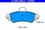 Brake Pad Set, disc brake ATE 13.0460-3963.2