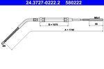 Cable Pull, parking brake ATE 24.3727-0222.2