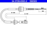Cable Pull, clutch control ATE 24.3728-0503.2