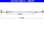 Cable Pull, parking brake ATE 24.3727-0357.2