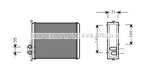 Heat Exchanger, interior heating AVA QUALITY COOLING VOA6085