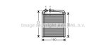 Heat Exchanger, interior heating AVA QUALITY COOLING VNA6256