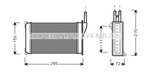 Heat Exchanger, interior heating AVA QUALITY COOLING FD6098