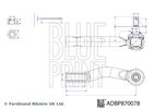 Tie Rod End BLUE PRINT ADBP870078