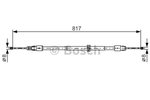 Cable Pull, parking brake BOSCH 1987482024
