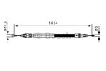 Cable Pull, parking brake BOSCH 1987482007