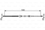 Cable Pull, parking brake BOSCH 1987482446