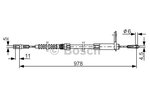 Cable Pull, parking brake BOSCH 1987477900