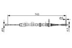 Cable Pull, parking brake BOSCH 1987482329