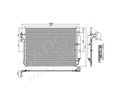 Condenser, air conditioning Cars245 RC94962