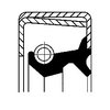 Shaft Seal, wheel hub CORTECO 19015047B