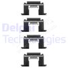 Accessory Kit, disc brake pad DELPHI LX0077