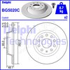 COATED BRAKE DISC (DOUBLE) DELPHI BG5020C