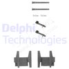 Accessory Kit, disc brake pad DELPHI LX0151