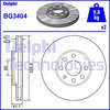 Brake Disc DELPHI BG3404