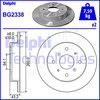 Brake Disc DELPHI BG2338