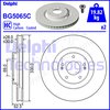 COATED BRAKE DISC (DOUBLE) HC FSx2 DELPHI BG5065C
