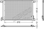 Condenser, air conditioning DENSO DCN02008