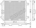 Condenser, air conditioning DENSO DCN02028