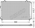 Condenser, air conditioning DENSO DCN50059