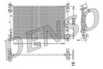 Radiator, engine cooling DENSO DRM09115