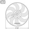 Fan, engine cooling DENSO DER02006