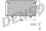 Condenser, air conditioning DENSO DCN36001