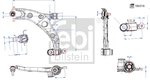 Control/Trailing Arm, wheel suspension FEBI BILSTEIN 186316
