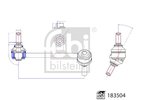 Link/Coupling Rod, stabiliser bar FEBI BILSTEIN 183504