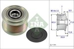Alternator Freewheel Clutch INA 535021510
