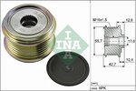 Alternator Freewheel Clutch INA 535027610
