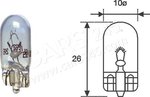 Bulb, instrument lighting MAGNETI MARELLI 002051900000