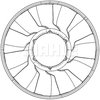 Fan Wheel, engine cooling MAHLE CFW81000P