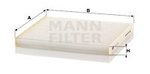 Filter, interior air MANN-FILTER CU23011