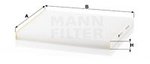 Filter, interior air MANN-FILTER CU26017
