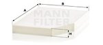 Filter, interior air MANN-FILTER CU30007