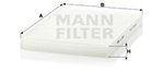 Filter, interior air MANN-FILTER CU2882