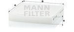 Filter, interior air MANN-FILTER CU1835
