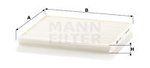 Filter, interior air MANN-FILTER CU1828