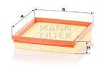 Air Filter MANN-FILTER C21014